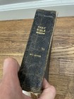 Antique Early 1900s Self Pronouncing Holy Bible Reference Edition Red Letter