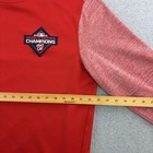 Washington Nationals Sweatshirt Mens Large Red 2019 World Series Mlb Majestic