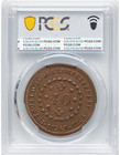1826 - R Brazil Pedro I Large Copper 40 Reis Coin Pcgs Au55