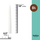 Bolsius Long White Taper Candles - Bulk Pack Of 30 Count -   ne       k 