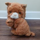 Vintage 1985 Avanti Plush Orange Tabby Cat   Kitten Applause Animal Posable 24 