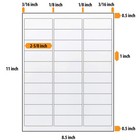 2 625 x1  Blank Laser   Ink Jet Mailing Adhesive Address Labels 1  X 2-5 8  30up
