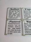 The Stages Of Drinking Glass Funny Stackable Bar Coaster Set  6 