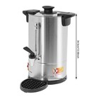 8l Silver Stainless Steel Electric Commercial Coffee Urn Percolator Coffee Pot