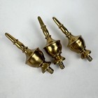 Antique vintage Grandfather Clock Brass Finial Toppers