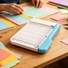 6  Mini Safe Photo Paper Cutter Portable Nonslip Guillotine Trimmer Journal Card