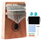 Kalimba Thumb Piano 17 Keys Portable Finger Piano Gifts For Kalimba 17 Round