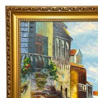 Vintage Canvas Oil Painting Venetian Canal Scene Signed Original Framed Art