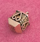 Antique Victorian Etruscan Rose Gold Filled Watch Fob charm Initials Jl  Lantern