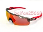  oo9208   Mens Oakley Radar Ev Path Transparent Grey Red Polarized Sunglasses