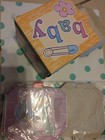 New  6 Card Board Baby Blocks For Shower Games  Party Favors Boy  Girl Baby Game