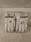Knapper Ball Hockey Gloves  H-4 Gloves  White Out  Adult L  Gh04wht-l