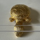 Laudic Signed Large Turtle 4    Long Gold Rich Tone Pin Articulated Tail