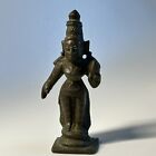 Rare Antique 19th C Hindu Bronze Lakshmi Parvati Radha Goddess Statue Indian