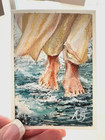    master Of The Storm    Aceo Atc Original Watercolor Miniature Painting