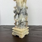 Antique Chinese Asian Carved Statue Figurine Woman Soapstone 12 Inches  