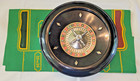 Vintage 1940s E s  Lowe Roulette Wheel Casino Game W Felt Game Cloth But No Ball