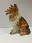 Vintage Porcelain Collie Sable Dog Statue Figurine 8 