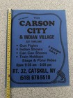 Rare Carson City And Indian Village Ad Poster Catskill Mountains Ny 11x14