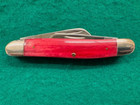 Minty Case Xx 6347    Smooth Red  pink  Bone Stockman  10 Dot 1980   919 