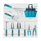 10 Piece Heavy Duty Stainless Steel Garden Tools Set With Ergonomic    Fast Ship