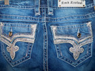 Women s Jr The Buckle Rock Revival Betty Straight Stretch Denim Jeans 28 X 32 5