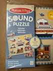 Melissa   Doug Vehicles Sound Puzzle 8 Sounds Wooden Toddler Toy Age 2  New