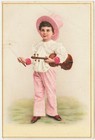 C d  Kenny Tea   Coffee Dealer Violin Boy 1880s Victorian Trade Card