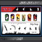Nail Art Airbrush Stencils  vn 11-20 