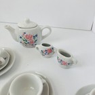 Vintage Floral Child s 27 Piece Tea Set Porcelain Tea Party Miniature Doll House