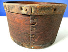 Vtg Antique American Primitive Steam Small Bentwood Metal Dry Measure Shaker Bin