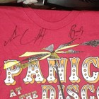 Panic  At The Disco Red Graphic Autographed T-shirt Band Memorabilia