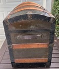 Antique Dome Top Steamer Trunk All Original Beauty