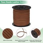 Faux Suede Leather Cord  50 Yards 5mm Flat Suede Leather Lace  khaki 