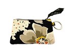 Vera Bradley Dogwood Pattern Id Case Wallet Key Ring Zipper Closure