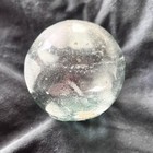 Vintage Japanese Hand Blown Glass Fishing Float Buoy Ball 2    Aqua Sand Glaze