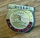 Fort Worth Southwest Exposition And Fat Stock Show Badge 1924 Queen S-w-e  F-s-s