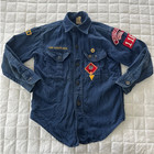 Vintage Cub Scouts Shirt Blue 70s Boy Scouts Of America Ridgefield Ct Den 4 116