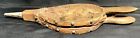 Vintage Unique Folk Art Wood Hand Carved Troll Fireplace 17    Bellows   Blower