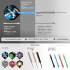 6 Sets  18pcs  Steel Tip Professional Darts Set Darts Slim Barrel Dart Flights