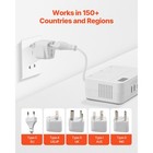 Voltage Converter Step Down 220v To 110v Travel Adapter With 2 Usb C Ports