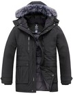 Wantdo Men s Big And Tall Winter Coat Warm Long Puffer Jacket Thickened Parka