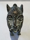 Benin Style Bronze Leopard Patina Statue Nigeria Africa Patina Decor Rare Htf