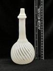 Eapg Hobbs White Opalescent Swirl Pattern Pontiled Barber Bottle 7   -late 1800   s
