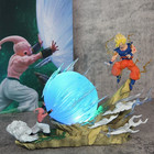 Anime Dragon Ball Z Son Goku Vs Majin Buu Figure Gk Statue Action Toy New 22cm