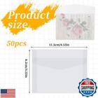 50 Pcs Glassine Envelopes 4 5    3 2 Inch Translucent Envelopes For Stamps  Cl