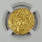 Byzantine Empire Justinian Gold Solidus Ad 527-565  Ngc Ancients Au  2 5 2 5
