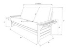 Queen Size Phoenix Butternut Wood Futon Frame