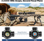 Long Range Rifle Scope 4-16x 6-24x With Mount And Sunshade