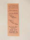1959 Vintage Rose City Railway Ticket Portland Or Bus Train Trolley Subway
